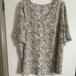 Loft short sleeve blouse